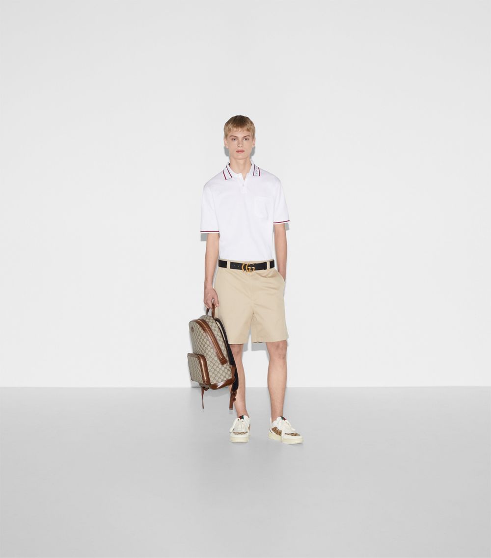 Gucci Gucci Web Stripe Polo Shirt