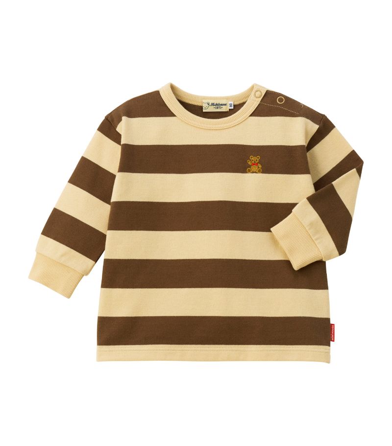 Miki House Miki House Striped Bear T-Shirt (2-7 Years)