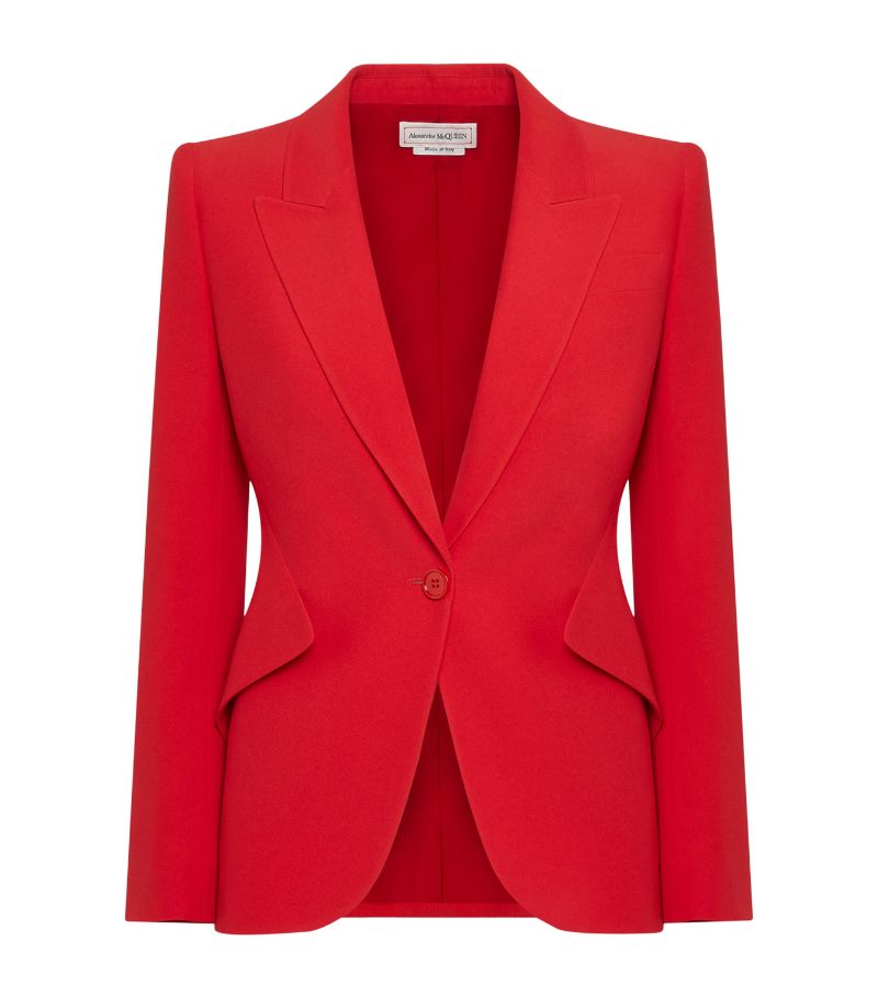 Alexander McQueen Alexander Mcqueen Crepe Single-Breasted Blazer