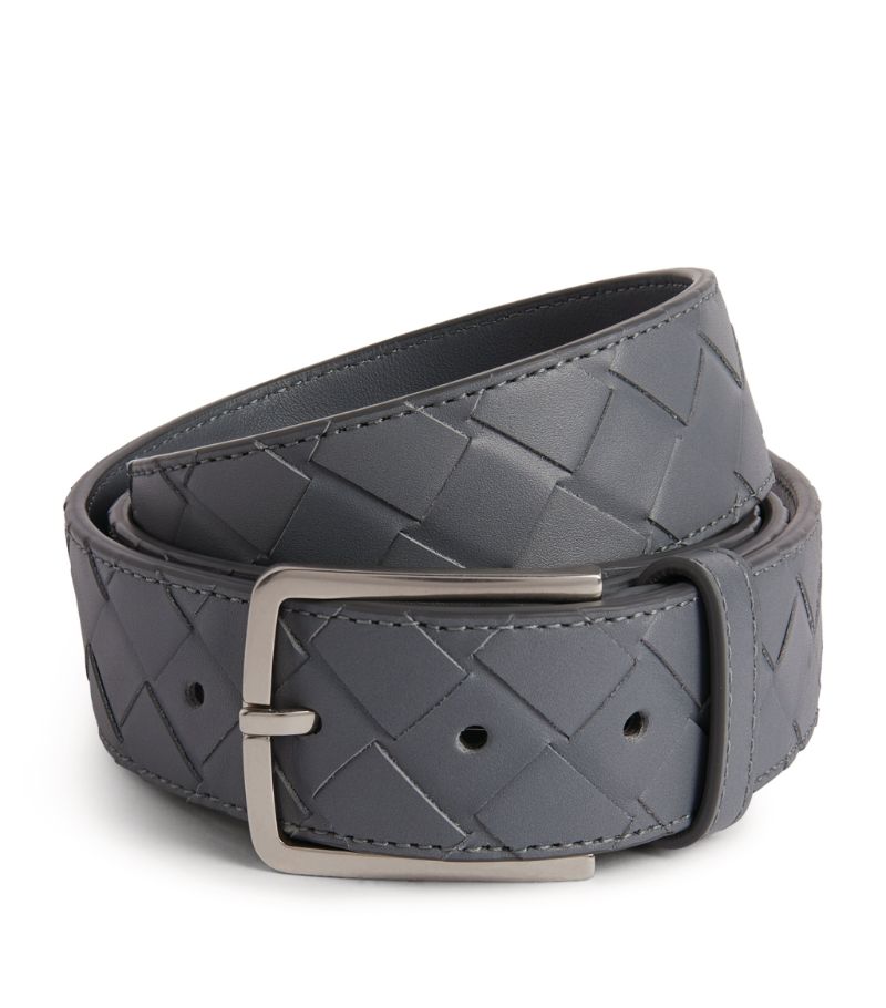 Bottega Veneta Bottega Veneta Leather Intrecciato Belt