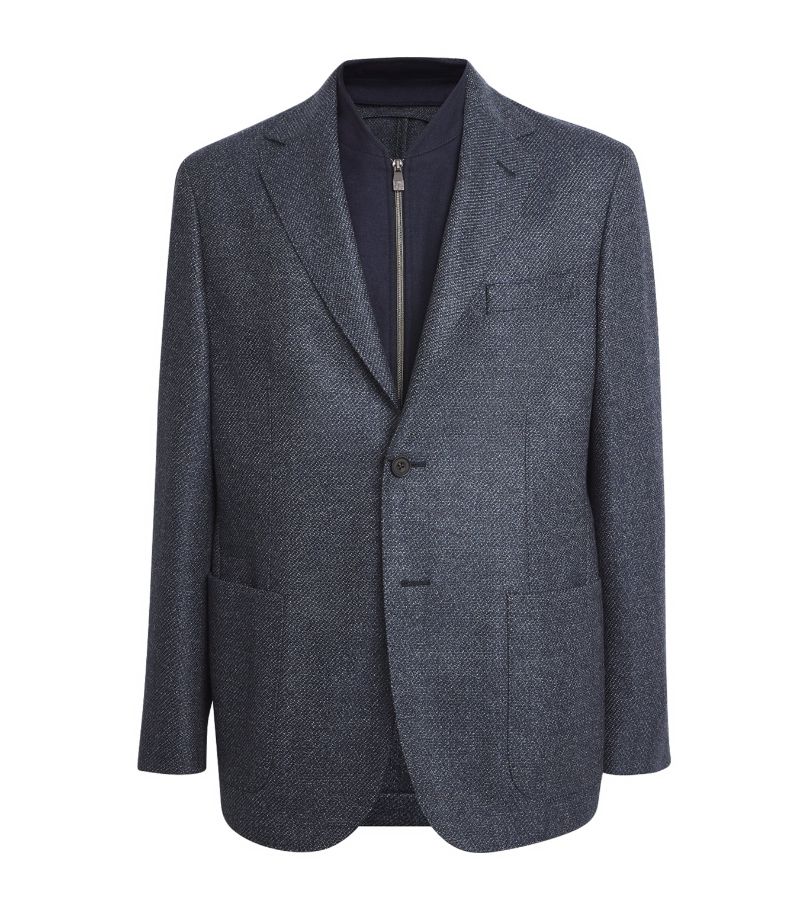 Corneliani Corneliani Wool Jersey-Insert Blazer