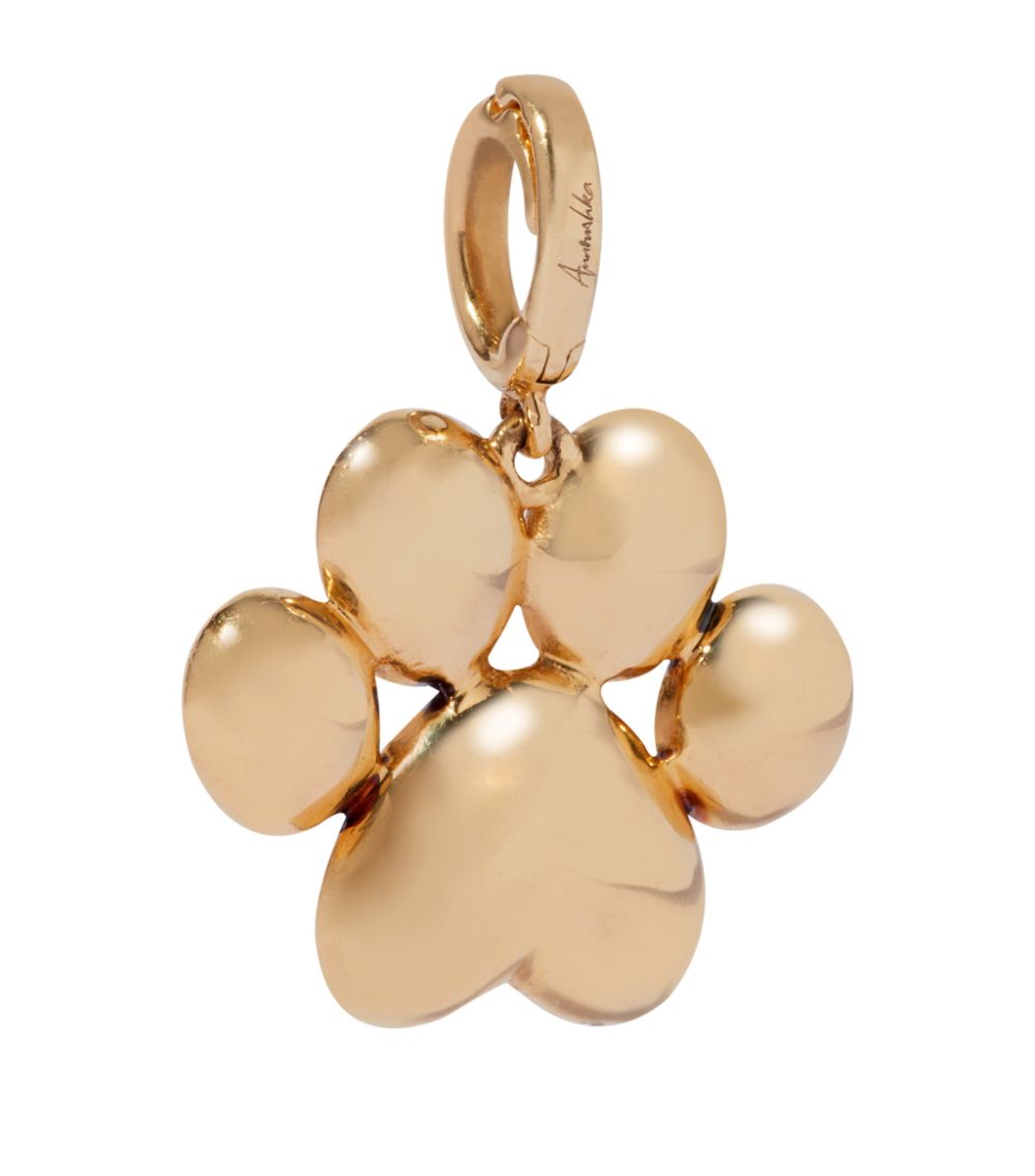 Annoushka Annoushka Yellow Gold And Diamond Paw Print Charm