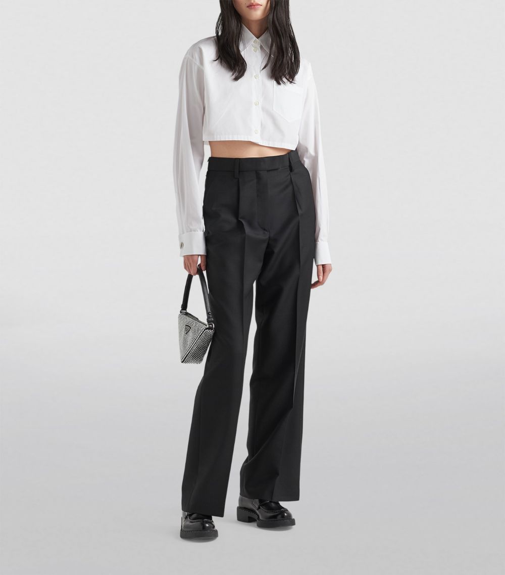 Prada Prada Poplin Cropped Shirt