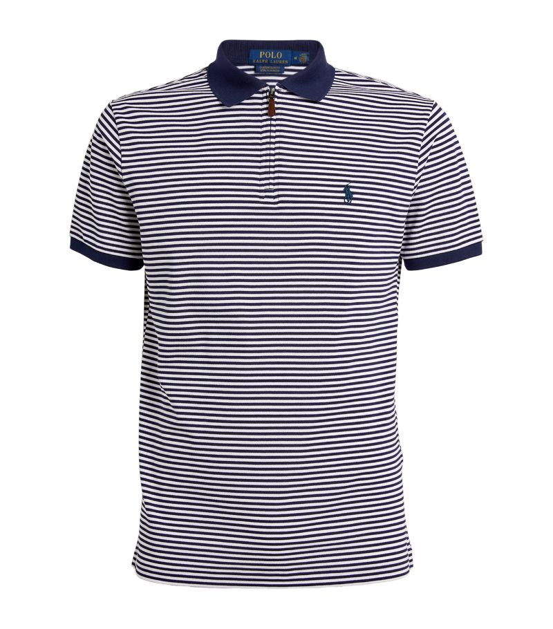 Polo Ralph Lauren Polo Ralph Lauren Striped Zip-Up Polo Shirt