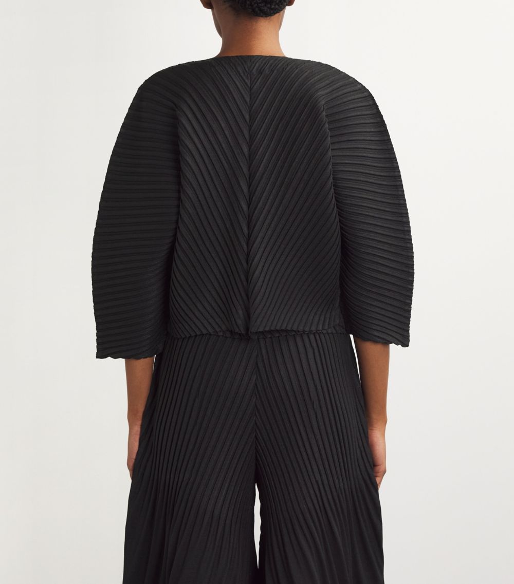 Issey Miyake Issey Miyake Linen Like Pleats Cardigan