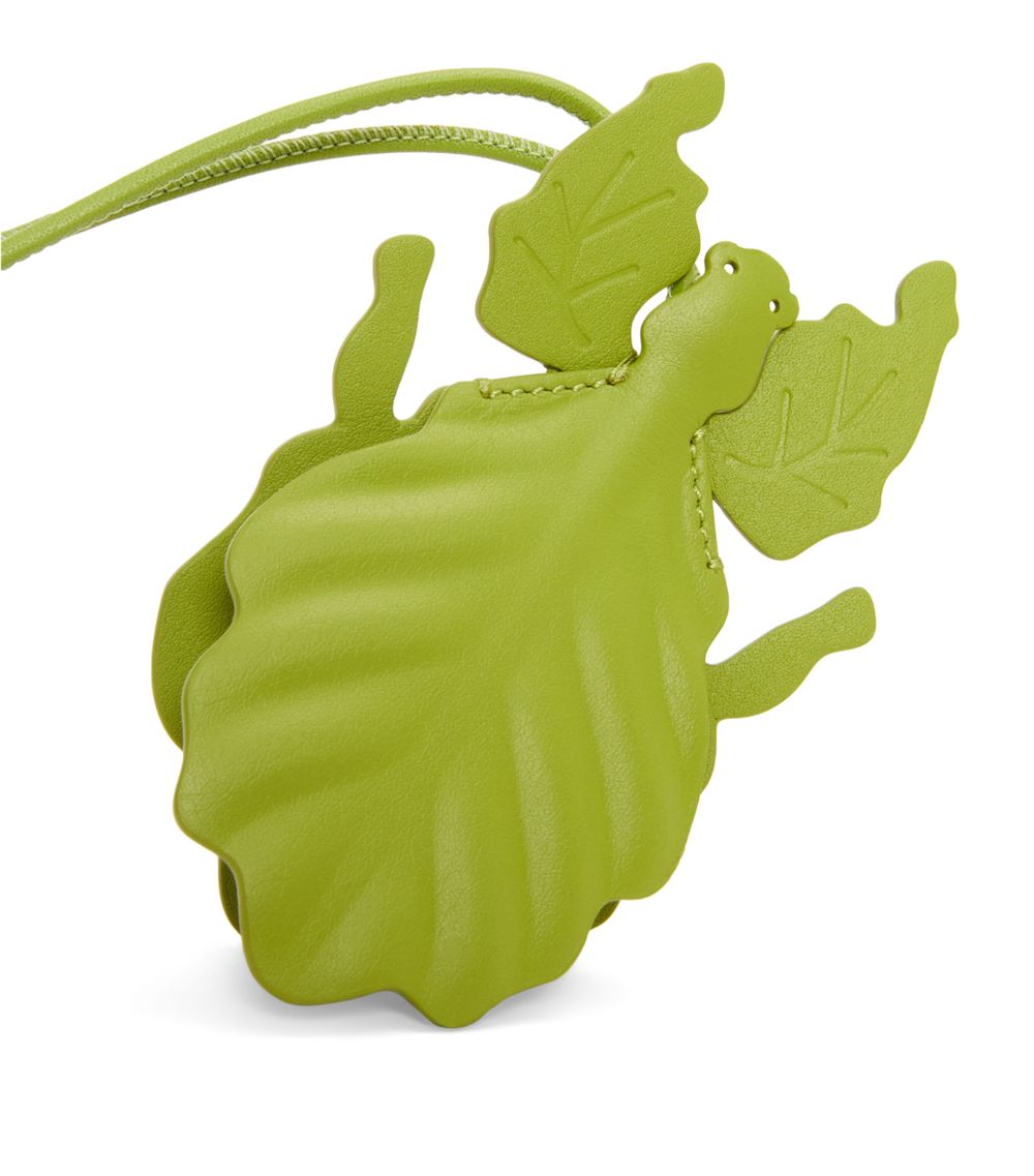 Loewe Loewe X Paula'S Ibiza Leather Leaf Insect Bag Charm