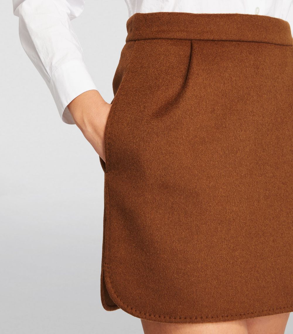 Max Mara Max Mara Camel Hair Mini Skirt