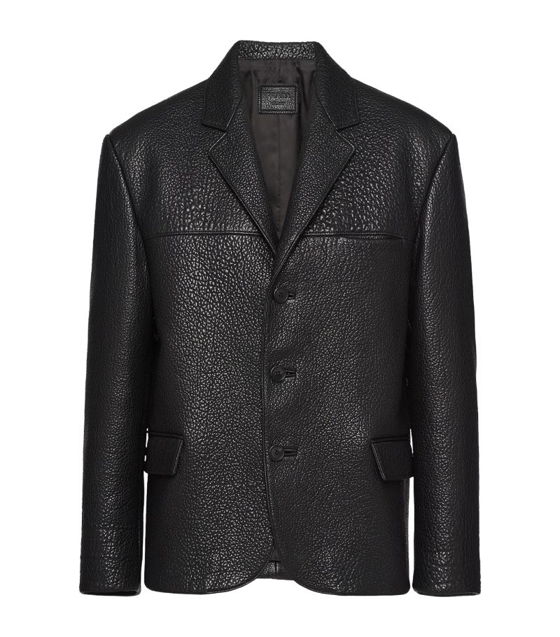 Prada Prada Nappa Leather Blazer