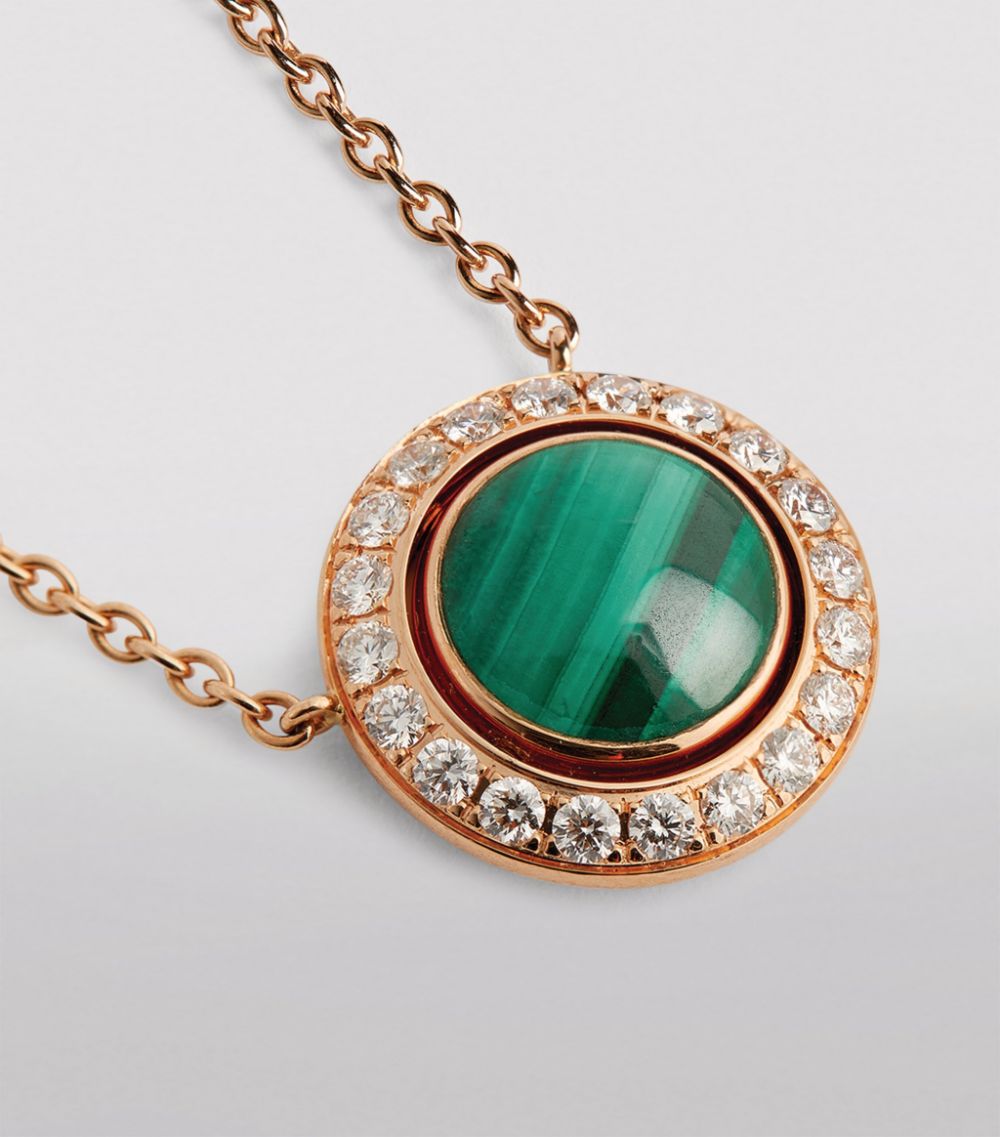 Piaget Piaget Rose Gold, Diamond And Malachite Possession Necklace