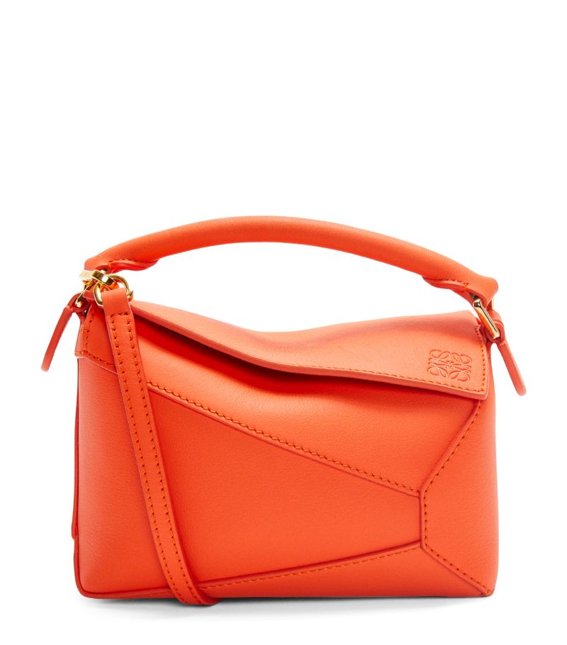 Loewe Loewe Mini Leather Puzzle Edge Top-Handle Bag