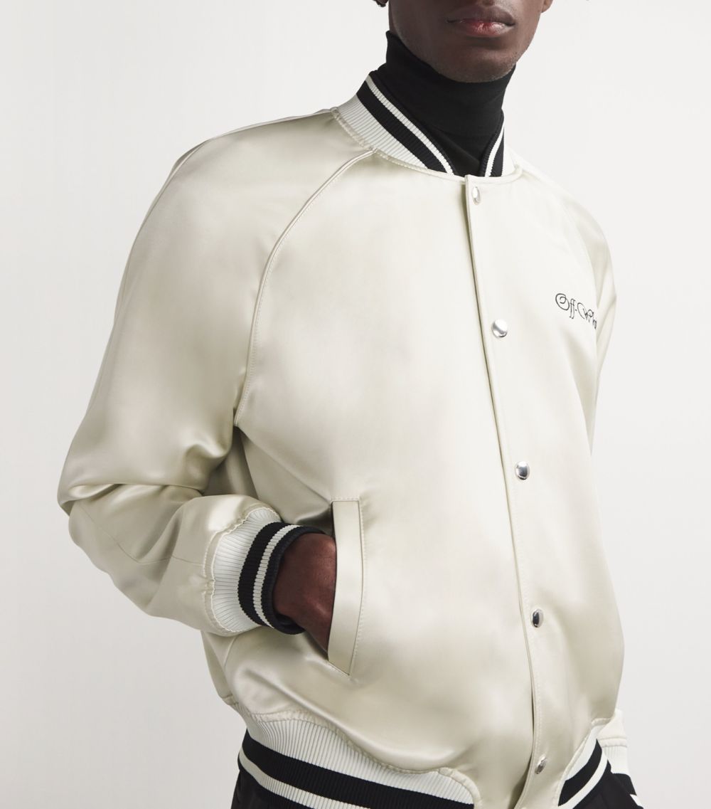 OFF-WHITE Off-White Varsity Logo Bomber Jacket