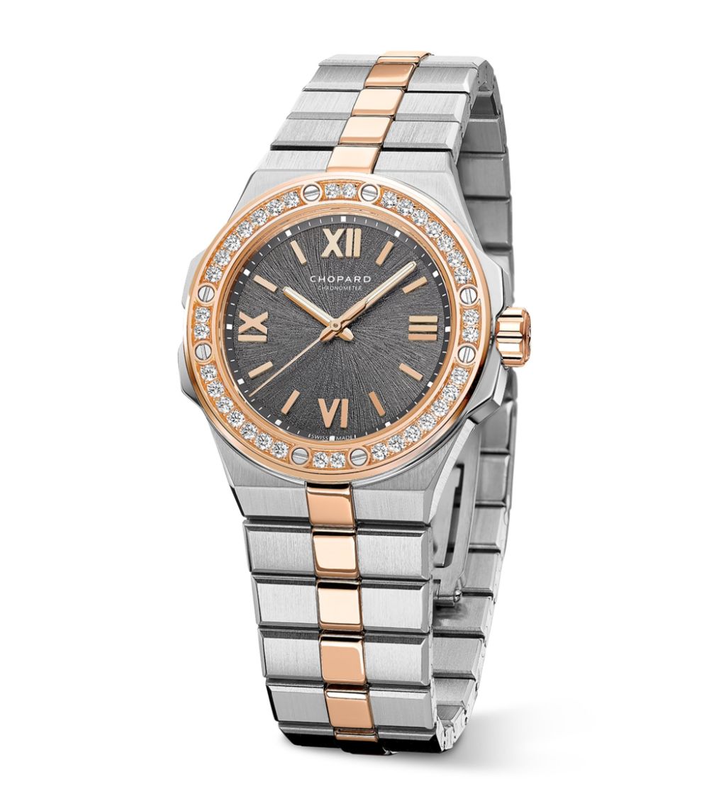 Chopard Chopard Rose Gold, Stainless Steel And Diamond Alpine Eagle Watch 33Mm