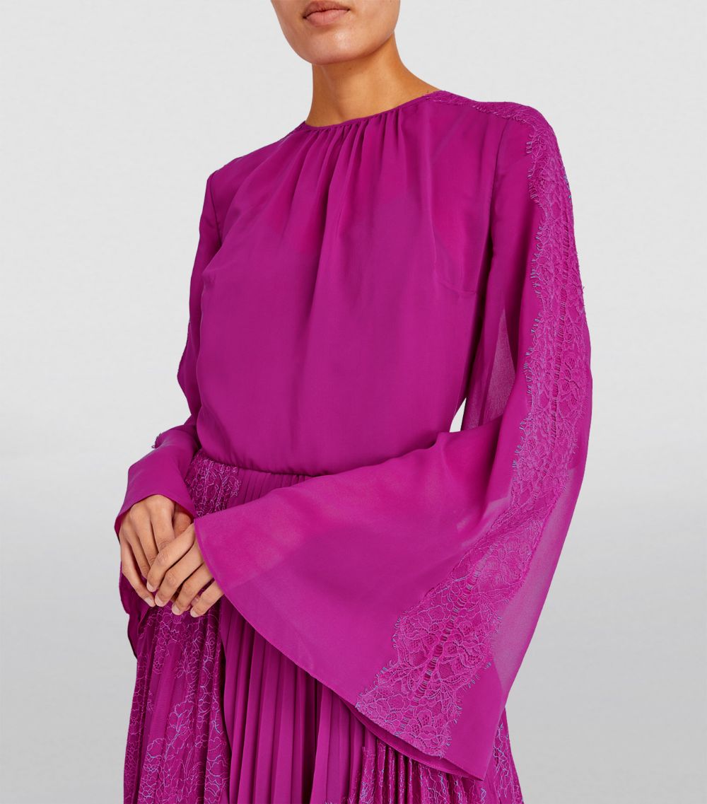 Honayda Honayda Long-Sleeved Pleated Gown