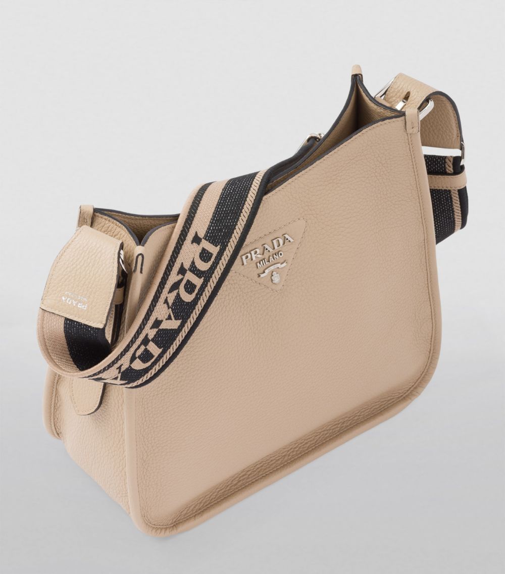 Prada Prada Leather Logo Shoulder Bag