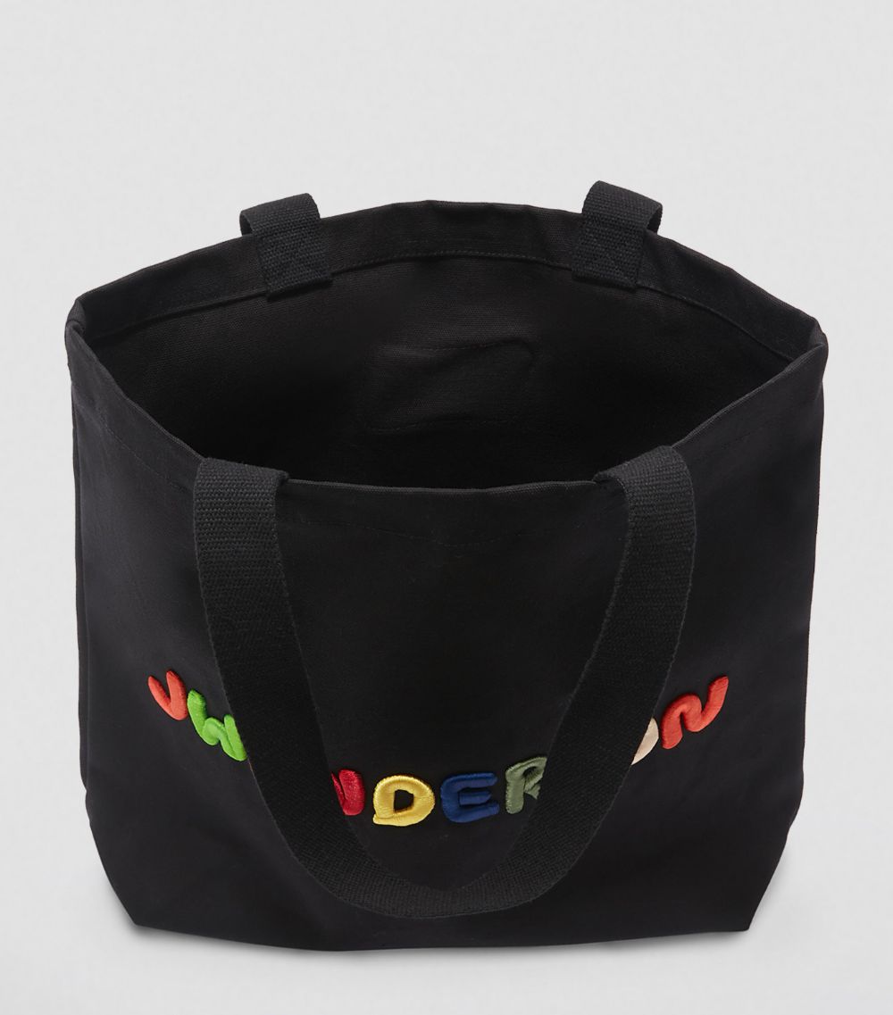 Jw Anderson Jw Anderson Canvas Logo Tote Bag