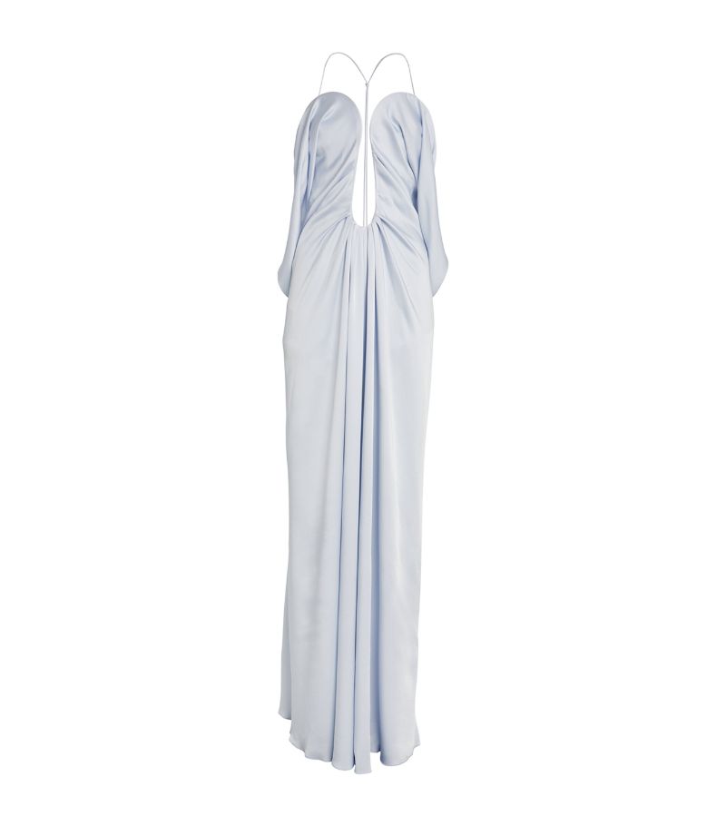 Victoria Beckham Victoria Beckham Frame-Detail Cut-Out Maxi Dress