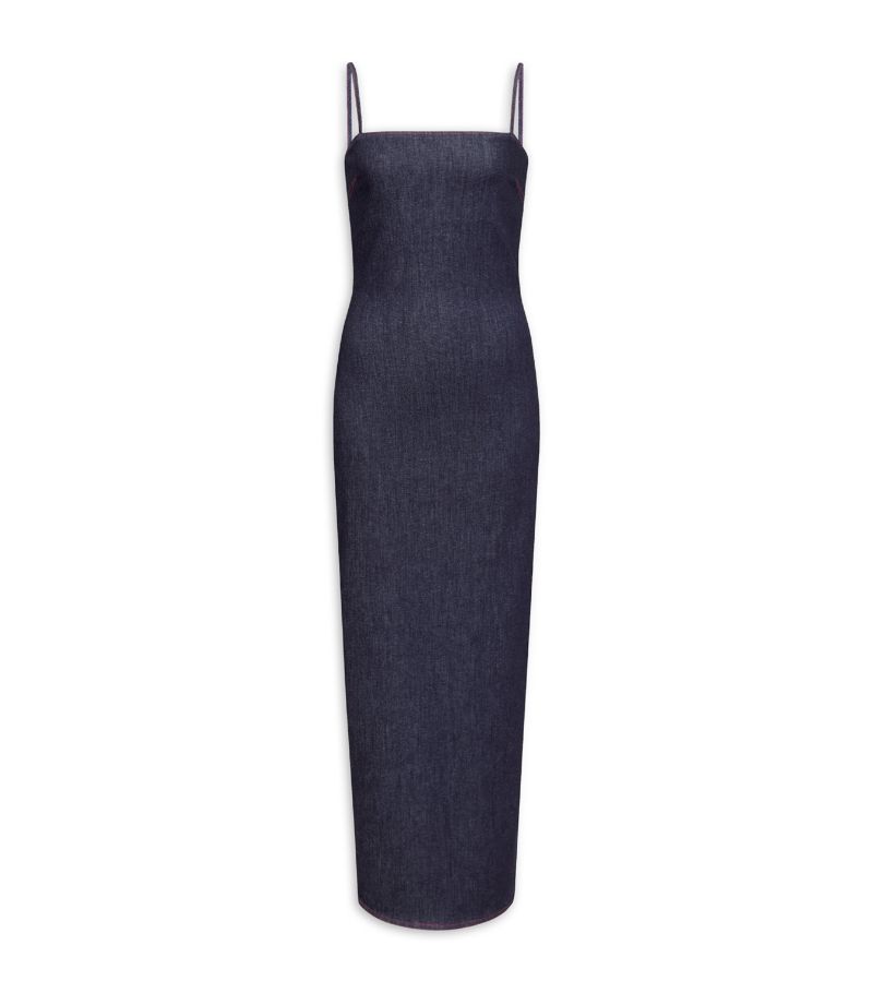 Alaïa Alaïa Denim Midi Dress