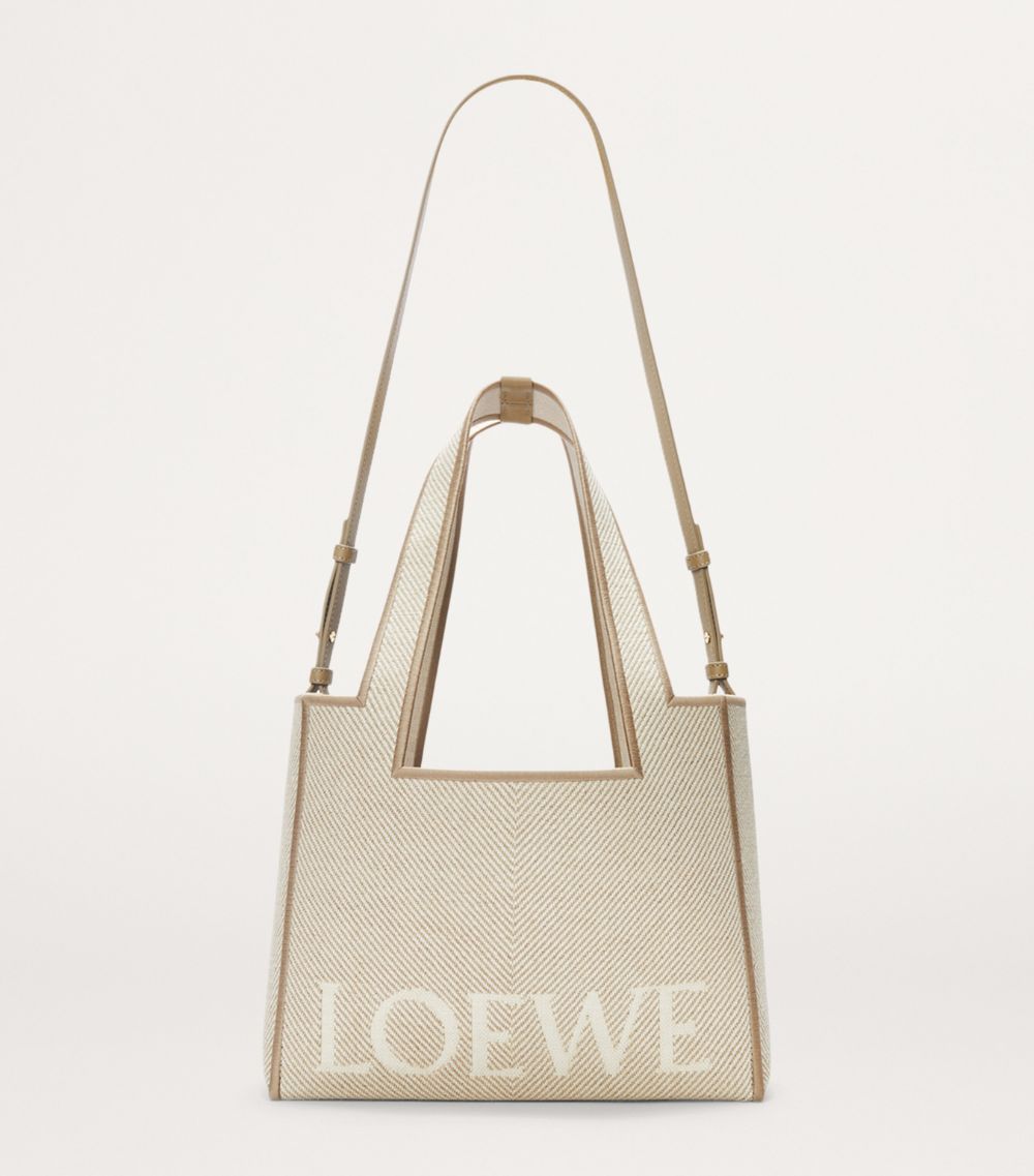 Loewe Loewe Medium Canvas Font Tote Bag