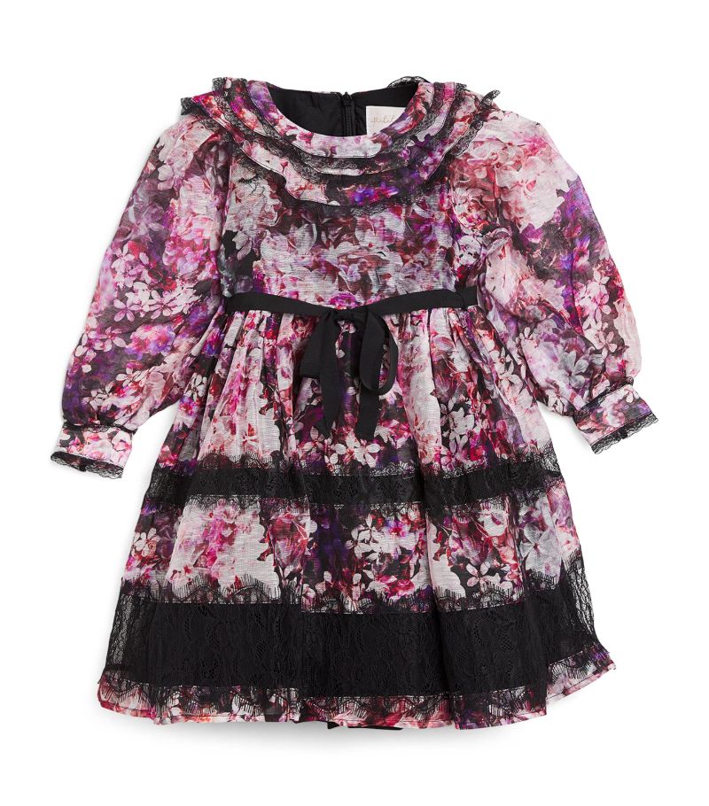  Petite Amalie Linen-Silk Floral Dress (4-16 Years)