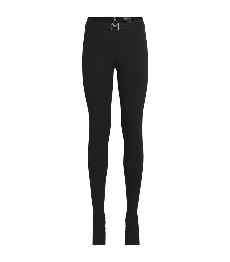 Mugler Mugler Jersey High-Rise Kickflare Trousers