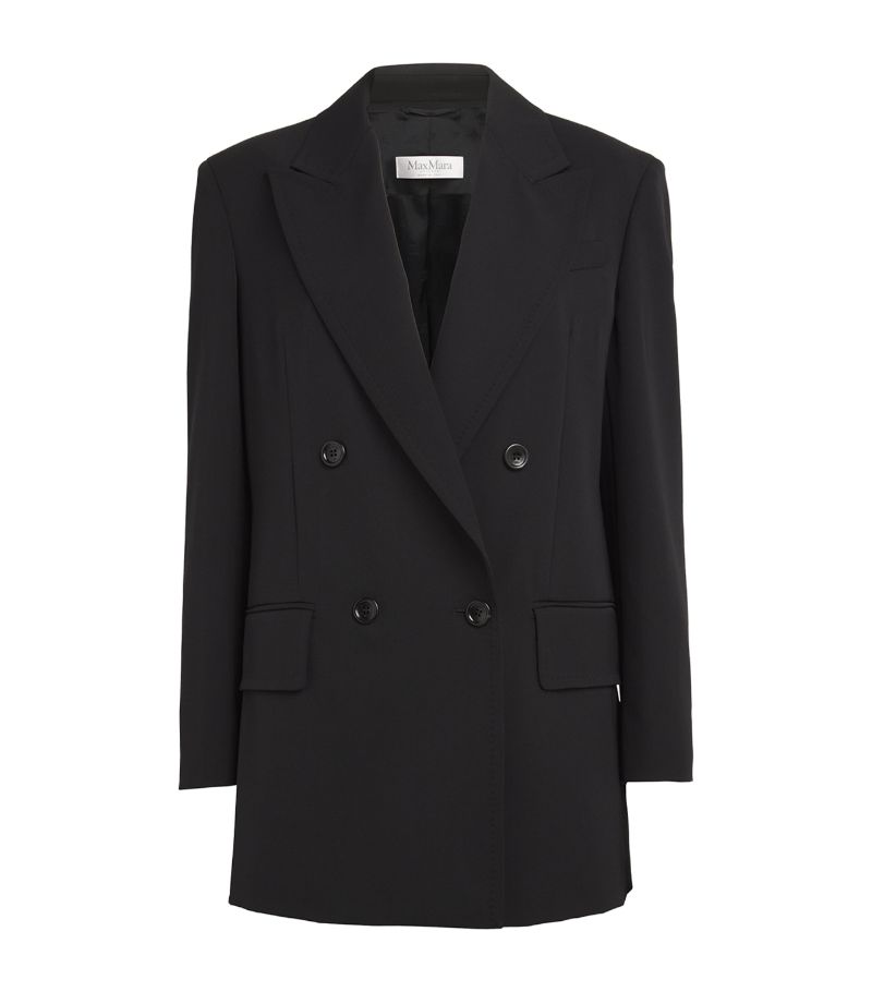 Max Mara Max Mara Wool Gabardine Double-Breasted Blazer