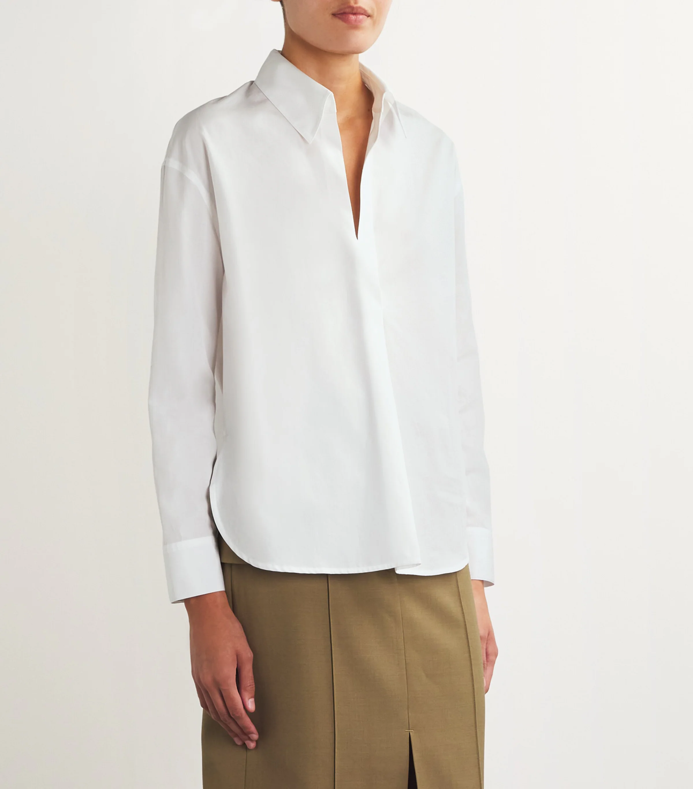 Vince Vince Cotton Half-Placket Shirt