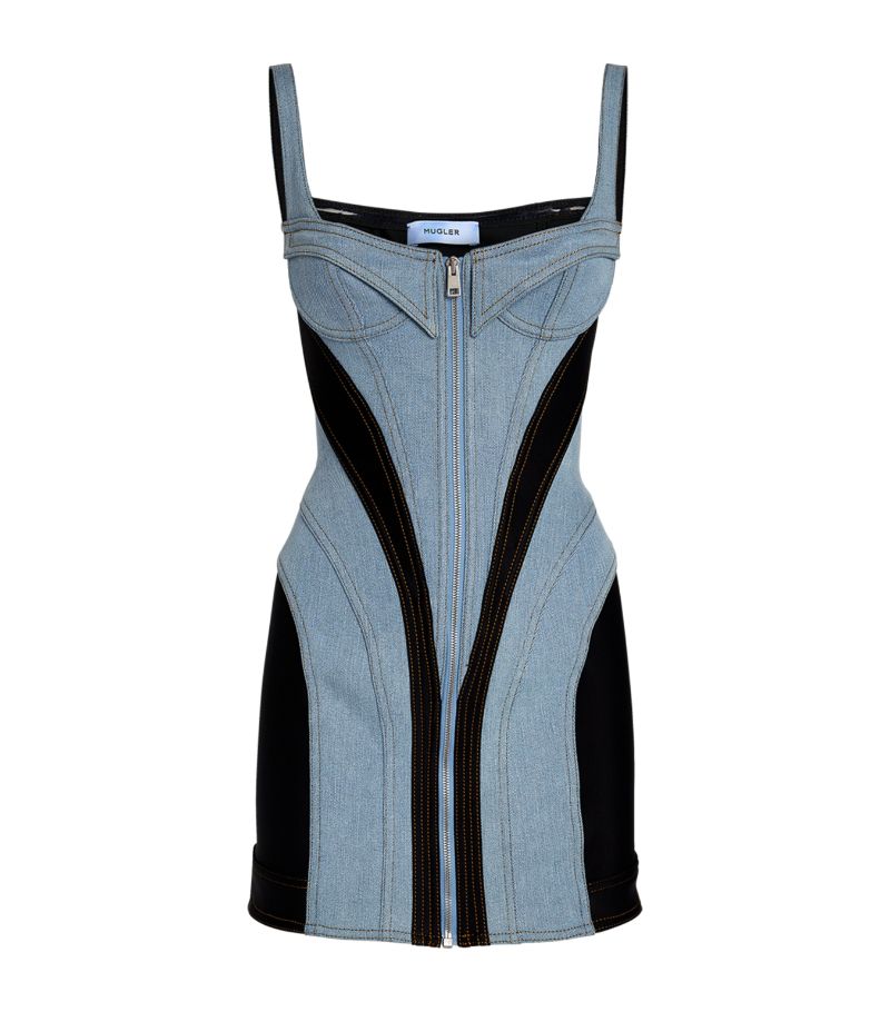 Mugler Mugler Panelled Mini Dress