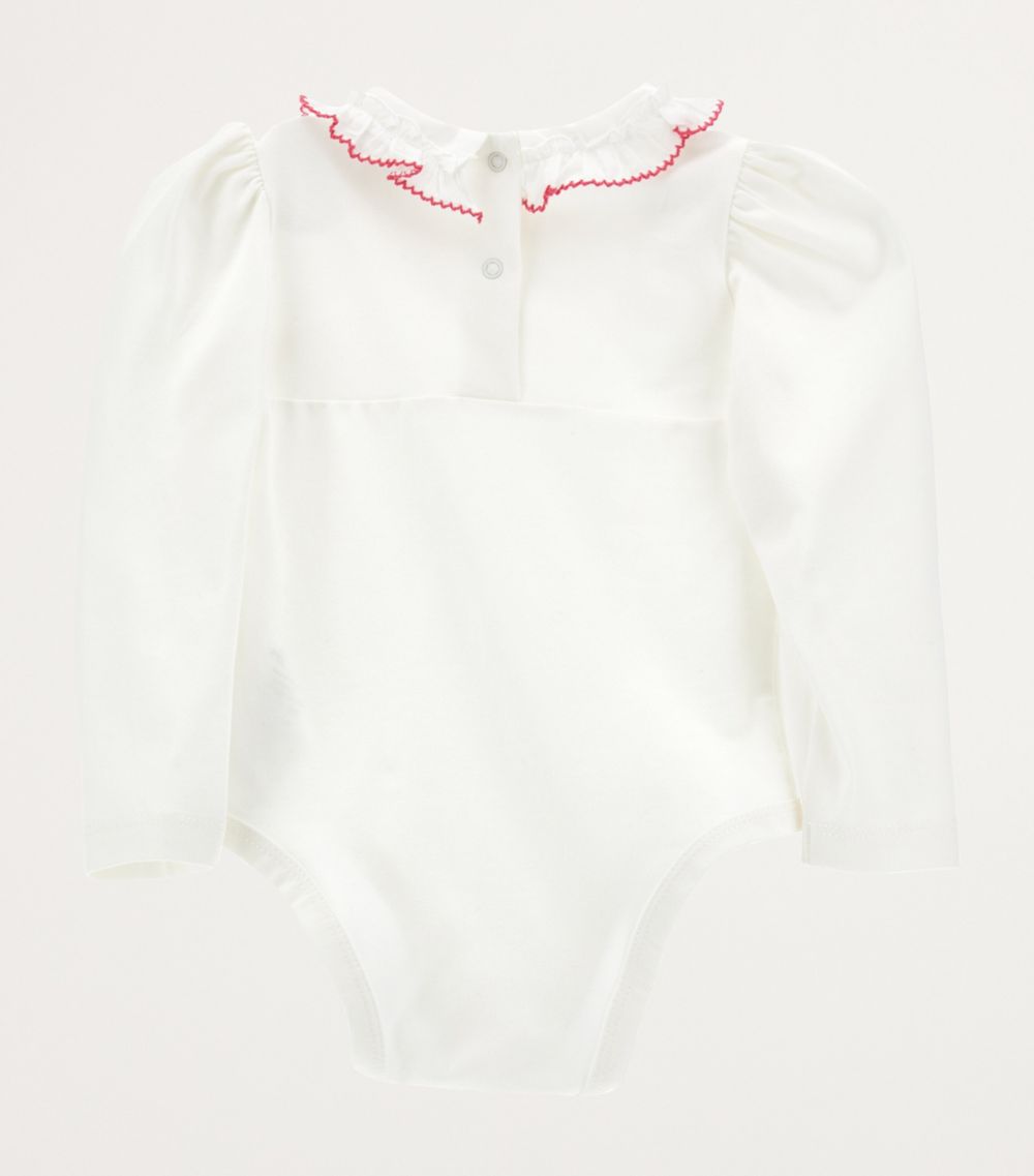 Monnalisa Monnalisa Cotton Ruffle-Collar Bodysuit (3-36 Months)