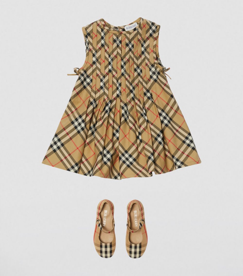 Burberry Burberry Kids Pleated Vintage Check Dress (6-24 Months)