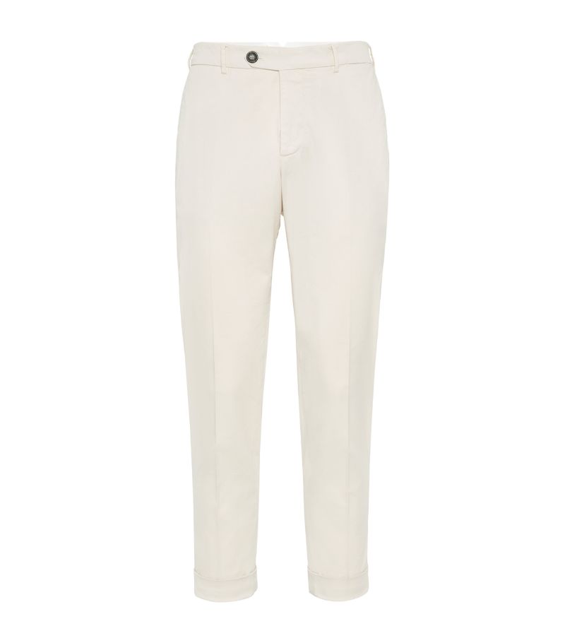 Brunello Cucinelli Brunello Cucinelli Pima Cotton Slim Trousers