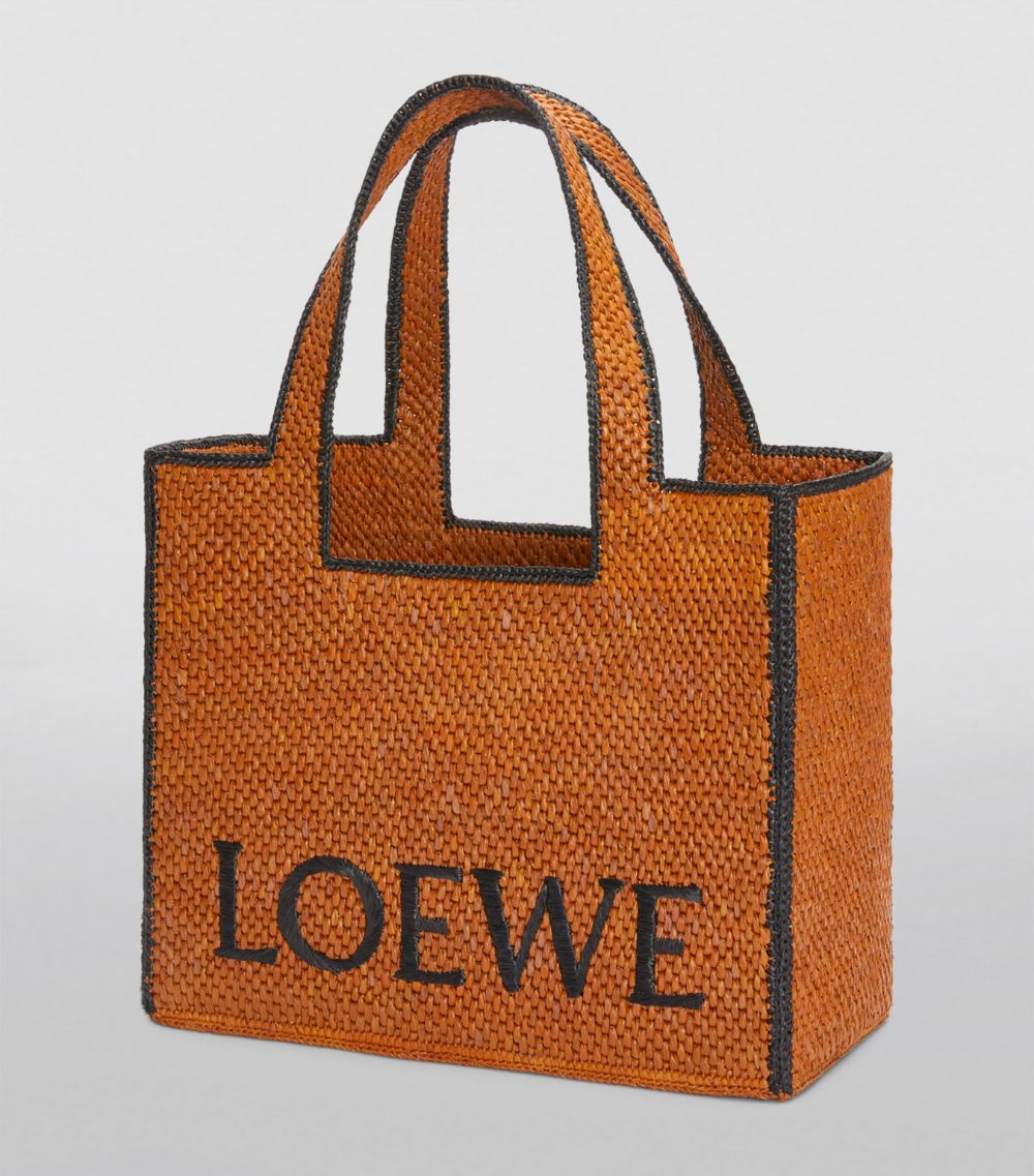 Loewe Loewe X Paula'S Ibiza Large Raffia Font Tote Bag