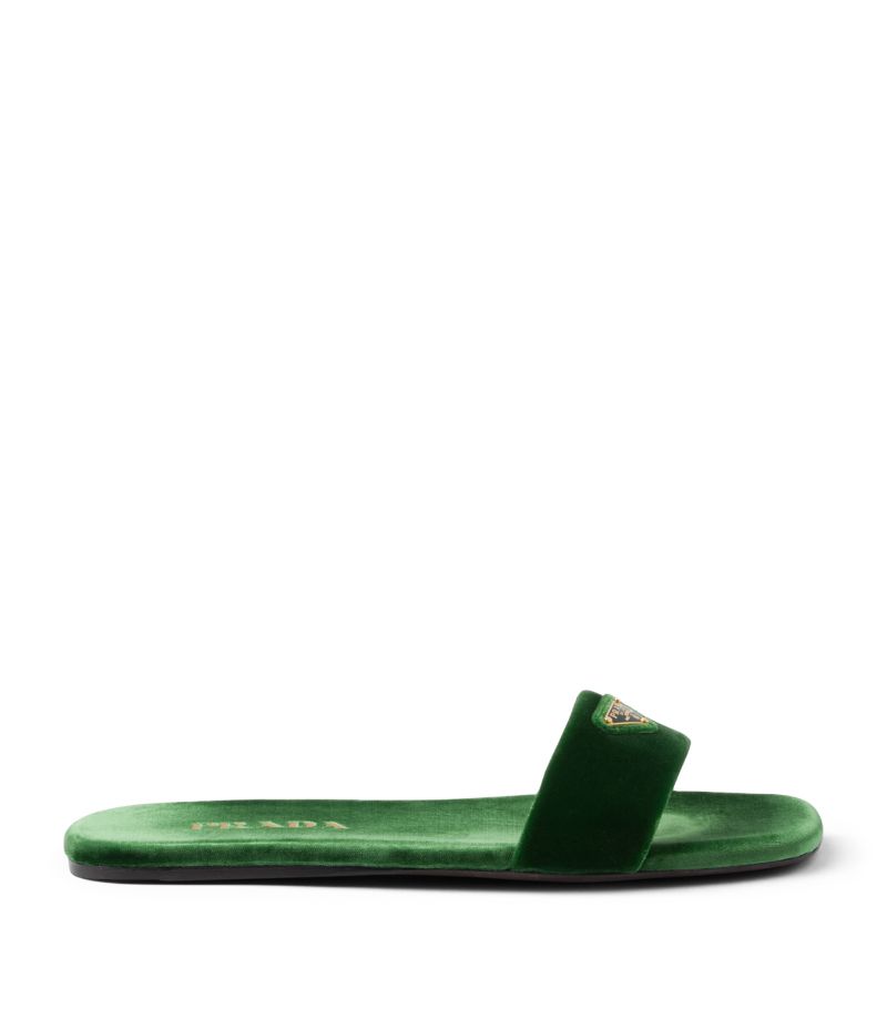 Prada Prada Velvet Slides