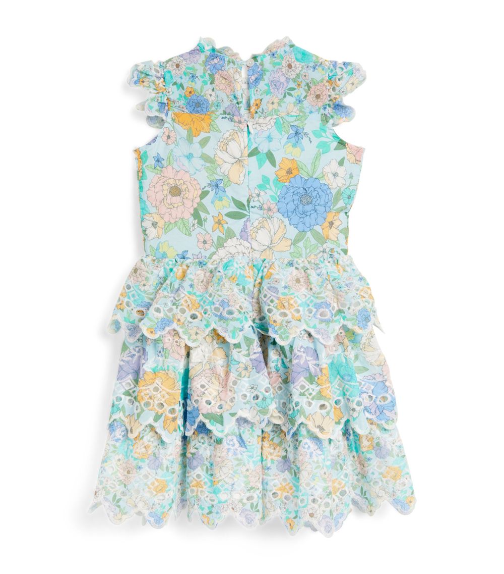 Marlo Marlo Embroidered Azure Dress (3-16 Years)