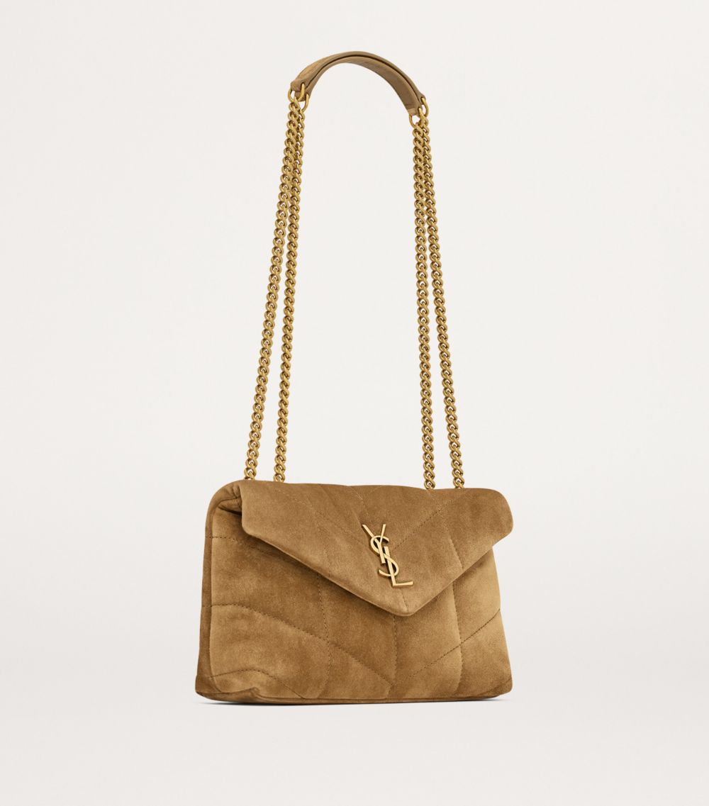 Saint Laurent Saint Laurent Toy Suede Puffer Shoulder Bag