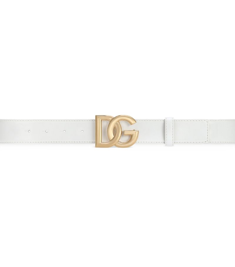 Dolce & Gabbana Dolce & Gabbana Leather Logo Belt