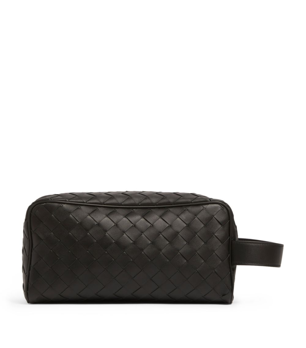 Bottega Veneta Bottega Veneta Leather Intrecciato Wash Bag