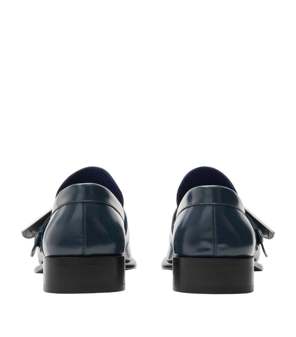 Burberry Burberry Leather Shield Loafers