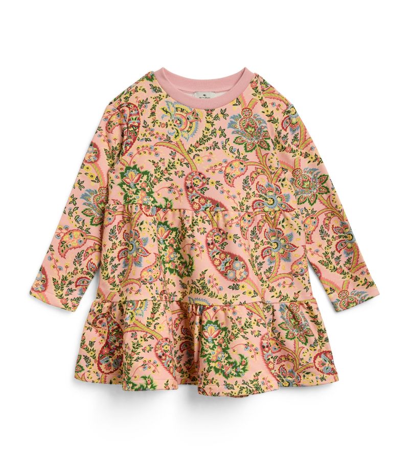  Etro Kids Cotton Floral Print Dress (4-16 Years)