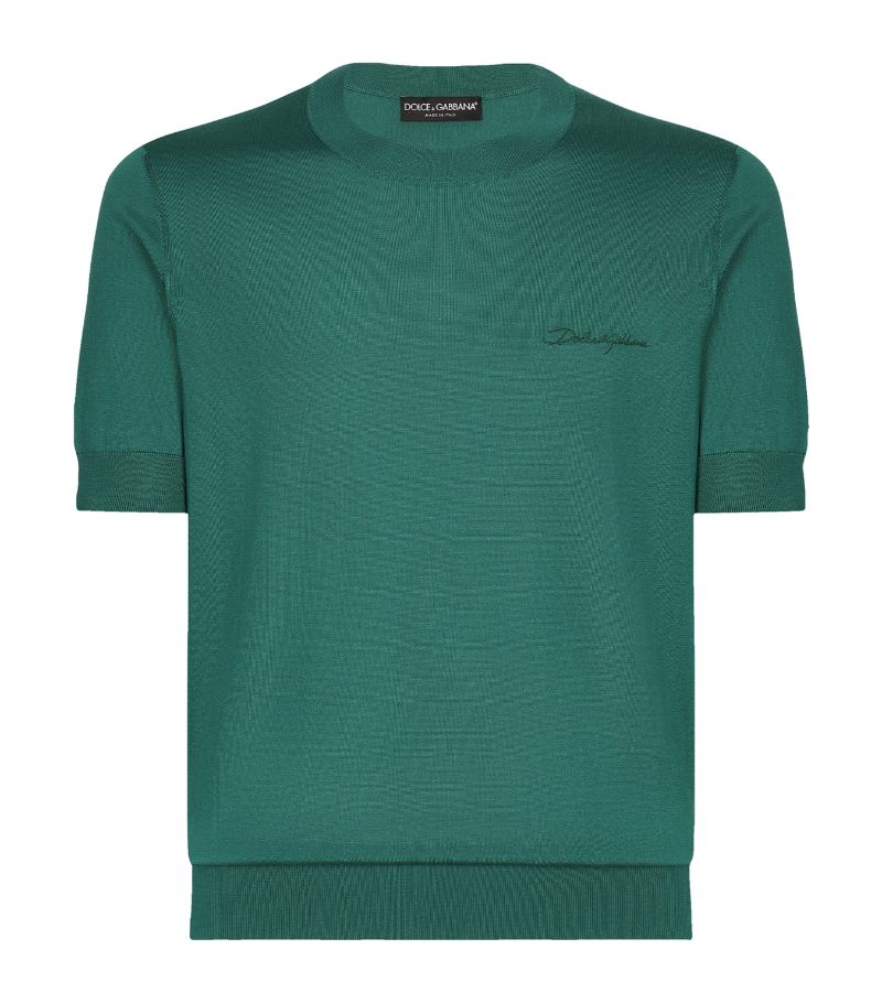 Dolce & Gabbana Dolce & Gabbana Silk Short-Sleeve Sweater