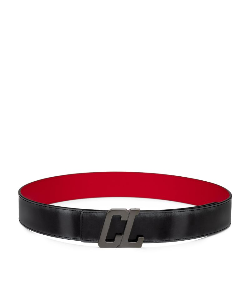 Christian Louboutin Christian Louboutin Happy Rui Leather Monogram Belt