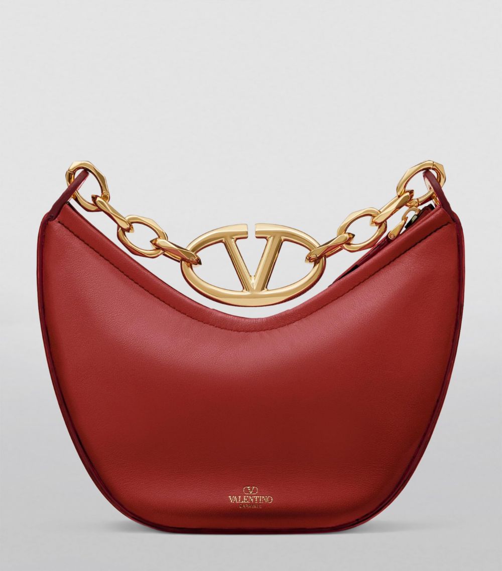 VALENTINO GARAVANI Valentino Garavani Mini Leather Vlogo Moon Shoulder Bag