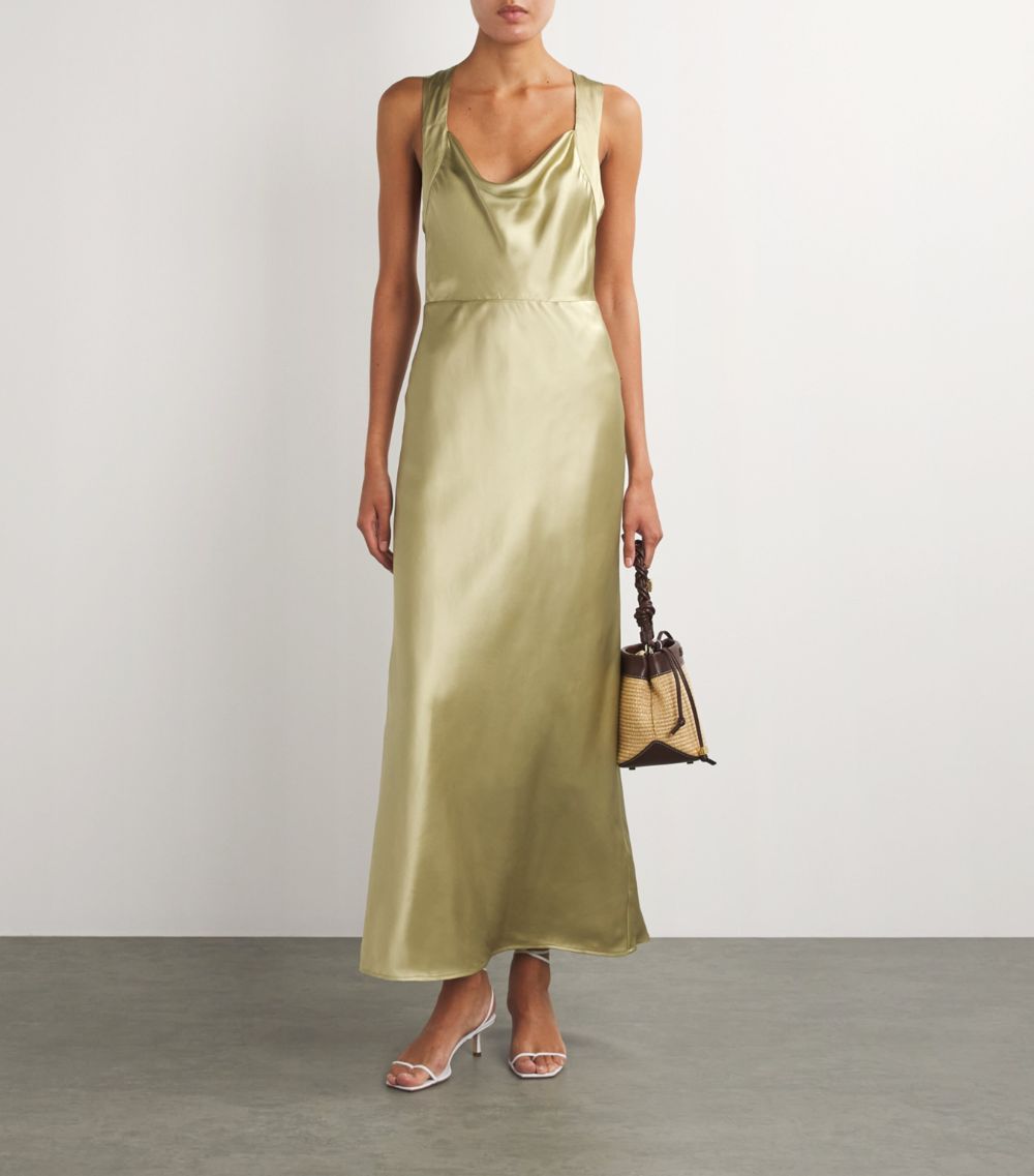 Paige Paige Silk-Blend Marcel Maxi Dress