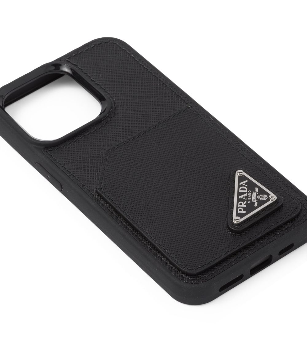 Prada Prada Saffiano Leather Iphone 14 Pro Case