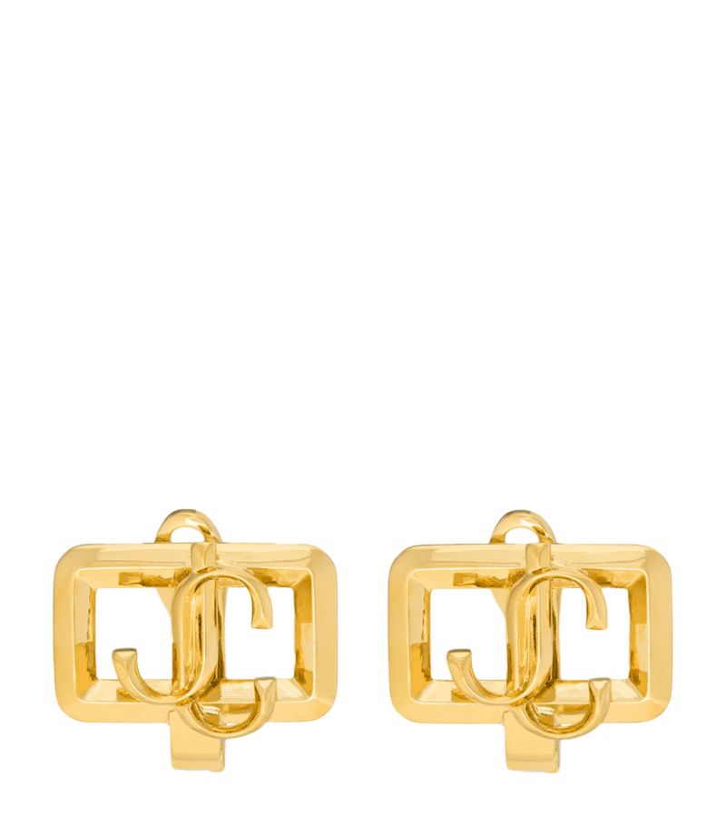 Jimmy Choo Jimmy Choo Square Jc Stud Earrings