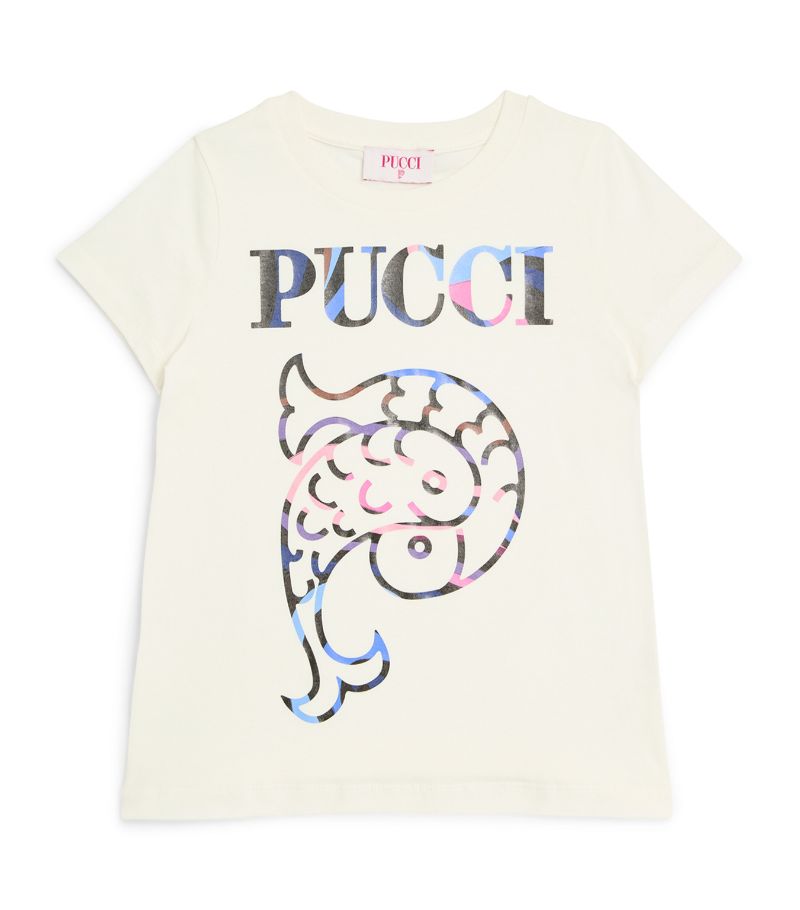 Pucci Junior Pucci Junior Cotton Logo T-Shirt (4-10 Years)