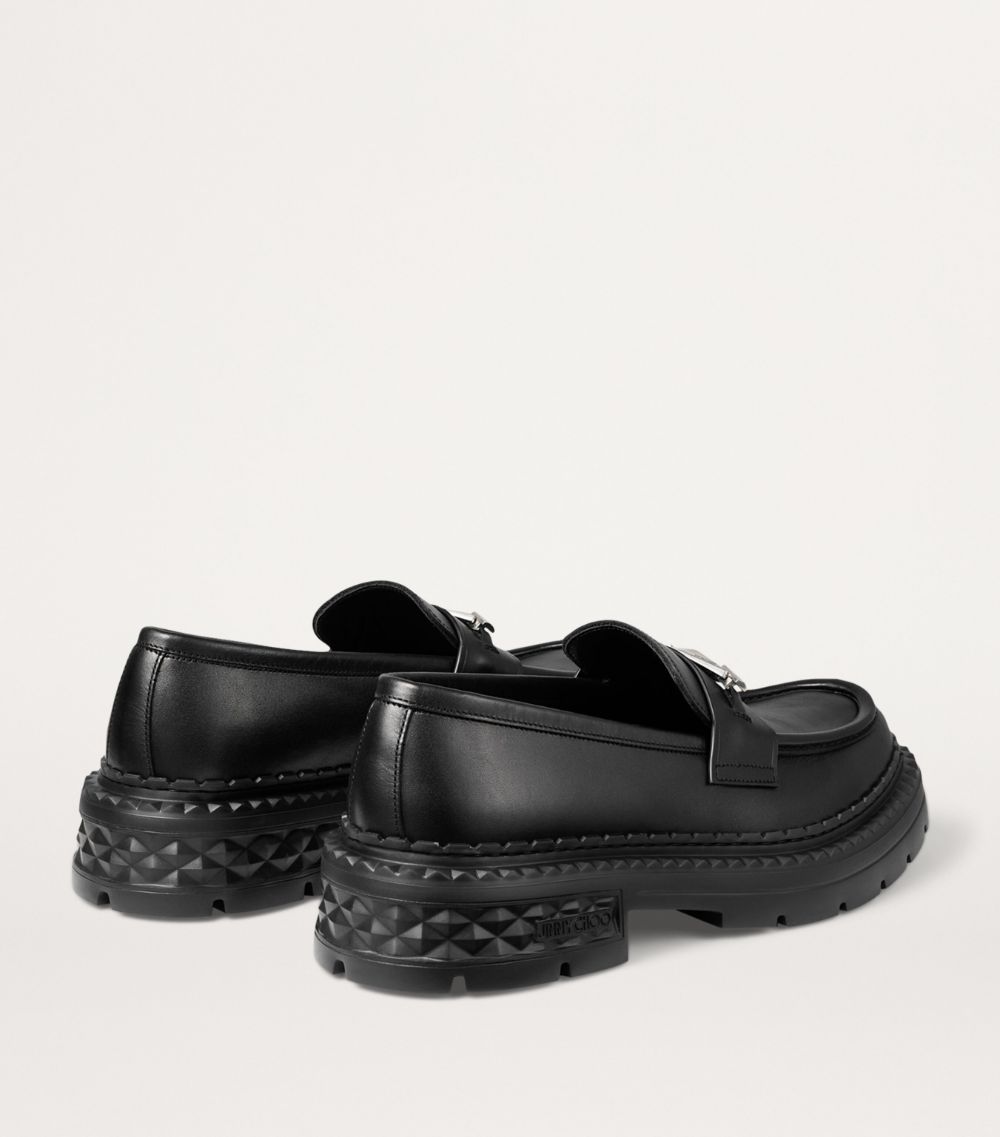 Jimmy Choo Jimmy Choo Marlow Diamond 20 Leather Loafers