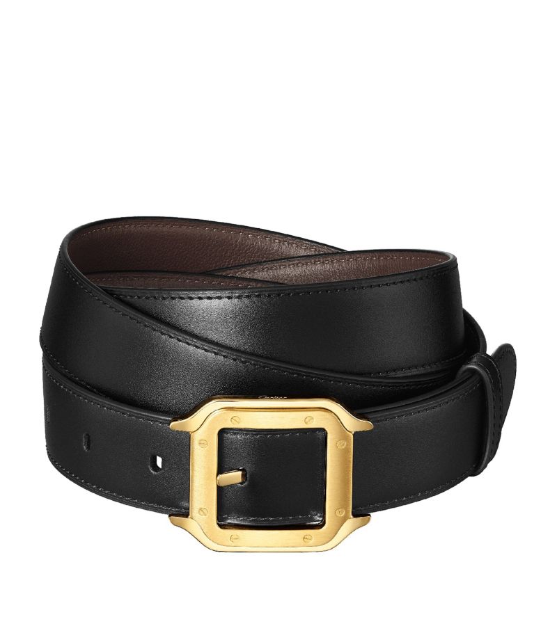 Cartier Cartier Leather Reversible Santos De Cartier Belt