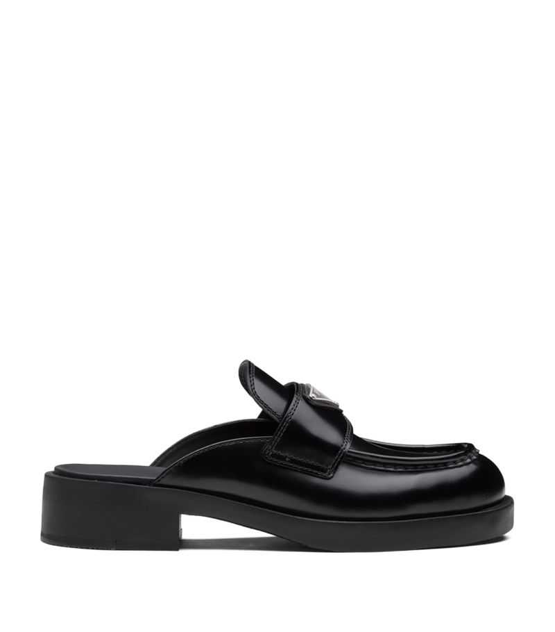 Prada Prada Brushed Leather Mules 40