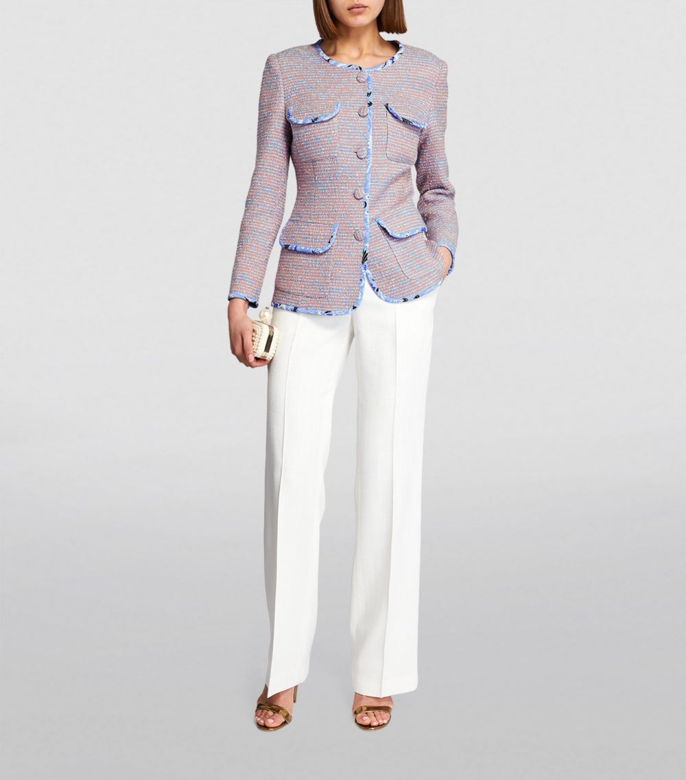 Etro Etro Tweed Collarless Blazer