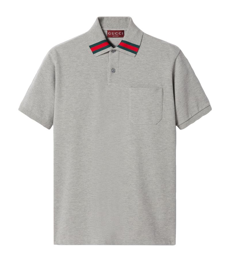 Gucci Gucci Web Stripe Polo Shirt